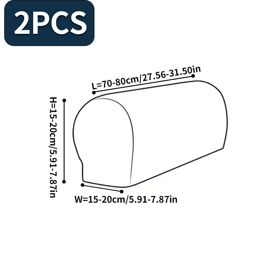 2Pcs maple leaf pattern sofa armrest cover with elastic anti-scratch dustproof and anti-slip features for chair armrest covers