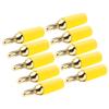 10Pcs Banana Plug 2.5mm Gold Plated Brass Solder Type Male Connector Accessory Set Kit