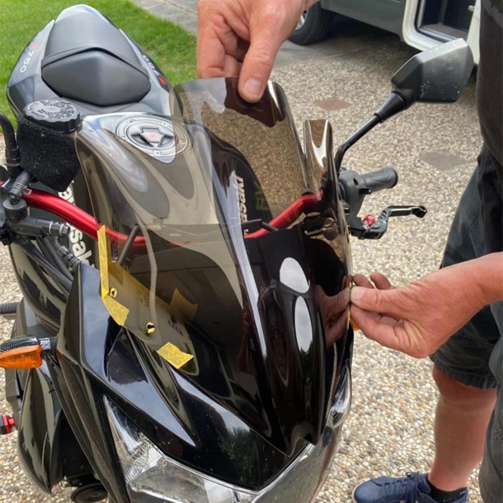 Kawasaki Z750 Z750R (07-12) Winddichte Abdeckung für die Windschutzscheibe