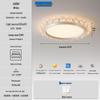 Modern Smart Bedroom Ceiling Light, Full Spectrum Eye-Care, Luxury Design
