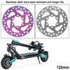 120mm 6 Holes Disc Brake Rotor Universal for VSETT 9 9+ for ZERO 8X 9 Electric Scooter Colorful Brake Disc Rotor With Screws