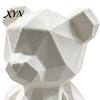 3D Printed Geometric Bear Polygon Statue, Hand-Paint Ornament, Poly Handmade Painting Nordic Style Sculpture, for Living Room Desk Home Decor