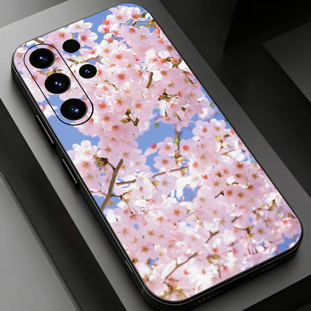 

Pink Sakura Phone Case For Samsung Galaxy S26,25,24,23,22,21,20Plus Ultra Samsung S21plus