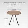 Portable Outdoor New Aluminum Alloy Folding Small Round Table Adjustable Black Dining Table Camping Ultra Light Coffee Table