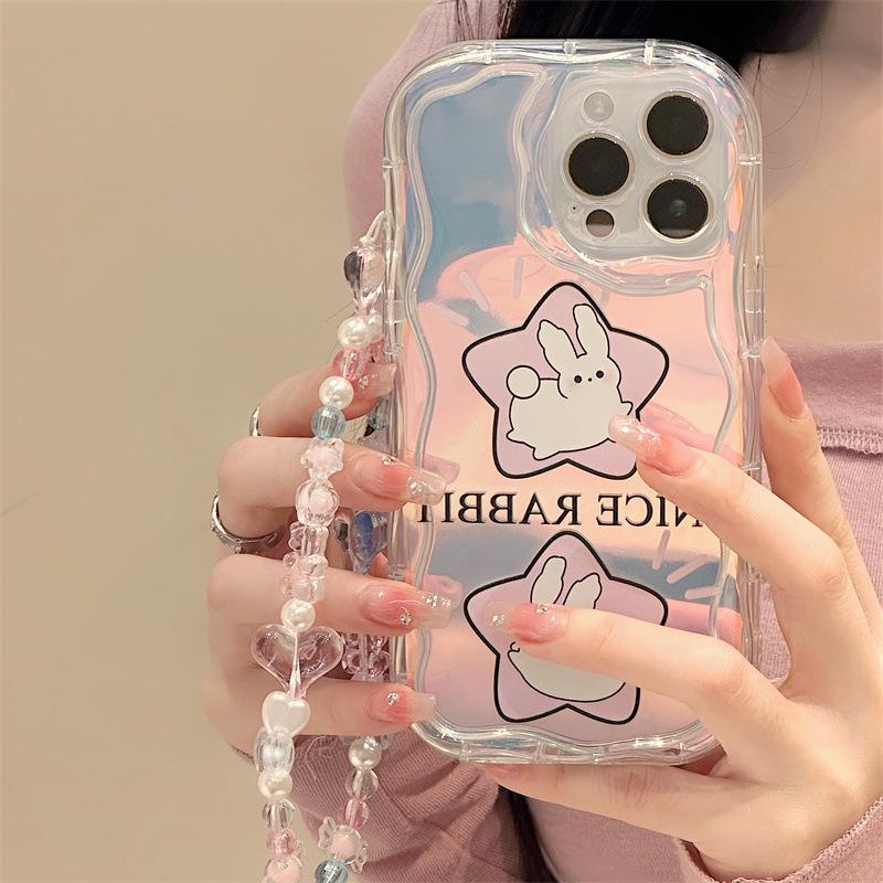 Zhitai Cream Pattern Bracelet Case for iPhone 16 Pro Max/15/14/12 Pro