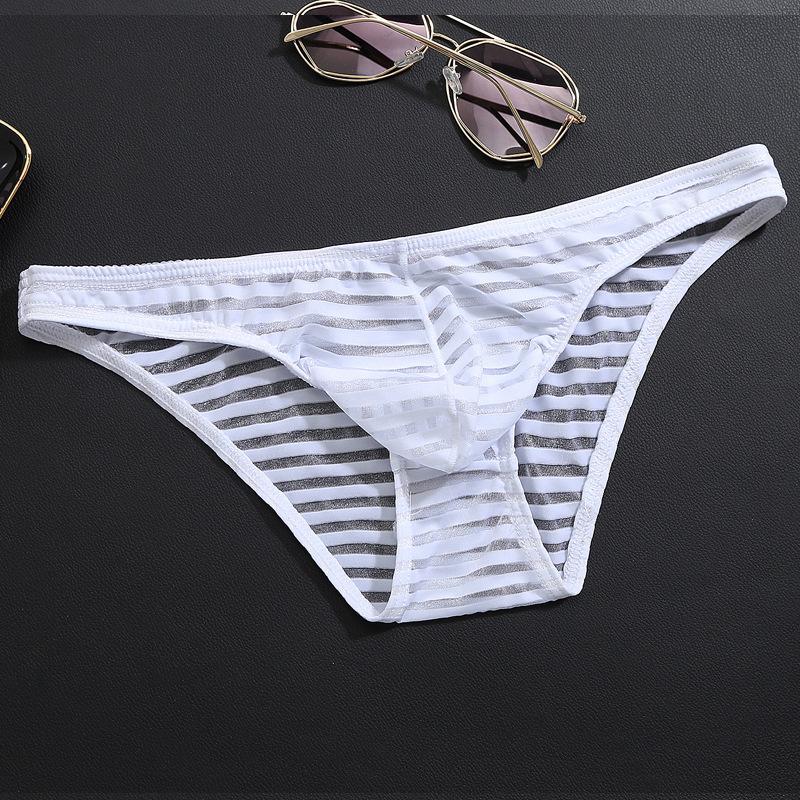 Men's Triangle Underwear Ultra-thin Ice Silk Transparent Sexy New Underwear