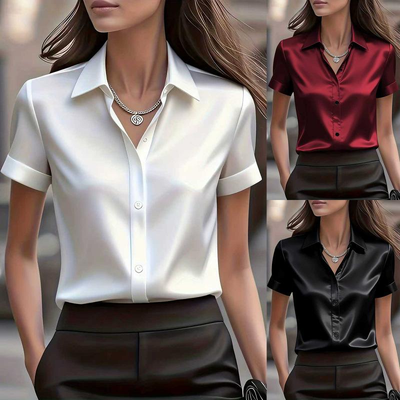 Slim Fit Elegant Commuting Versatile Blouse