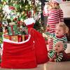 6/1pcs Large Santa Claus Gift Bags Christmas Velvet Drawstring Bag Candy Present Packing Pouches Holiday New Year Decor Supplies