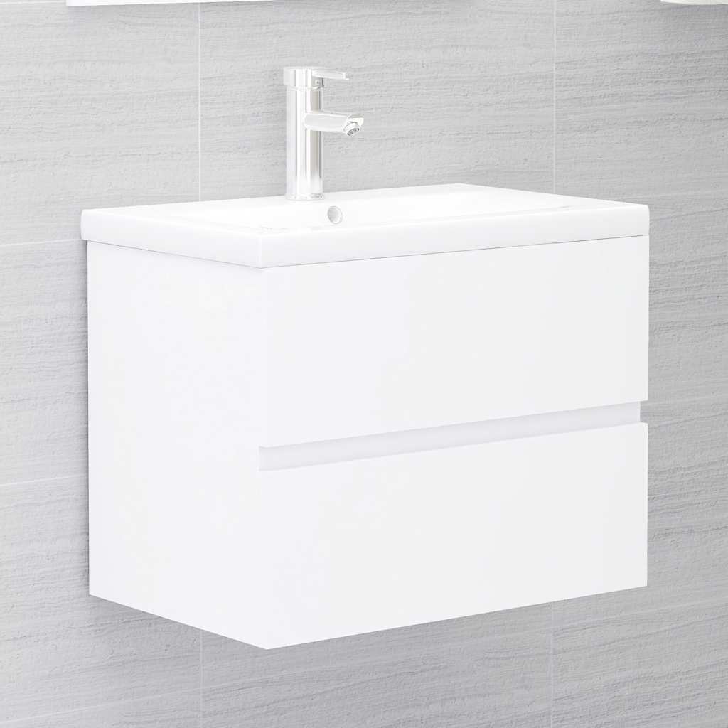 2-teiliges Badmöbel-Set, Badspiegel und Waschbeckenschrank-Kombination ohne Waschbecken