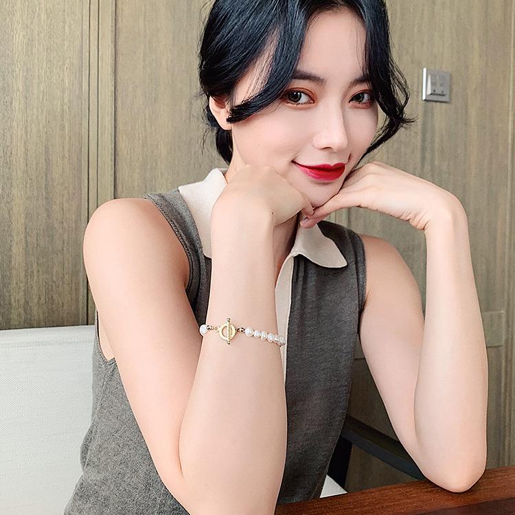 Baroque Freshwater Pearl Necklace & Bracelet Set - Niche Design for Women