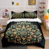 Mandala Art Décor Three-Piece Set Soft Comfortable Duvet Cover Bedding Set Included 1*Duvet Cover & 2*Pillowcases, Gift