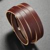 Adjustable Vintage Leather Leather Bracelet for Men and Women With Alloy Clasp Length Portable Jewelry