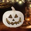 Halloween Pumpkin Lantern Light Up Pumpkin Ornament with Spooky Curved