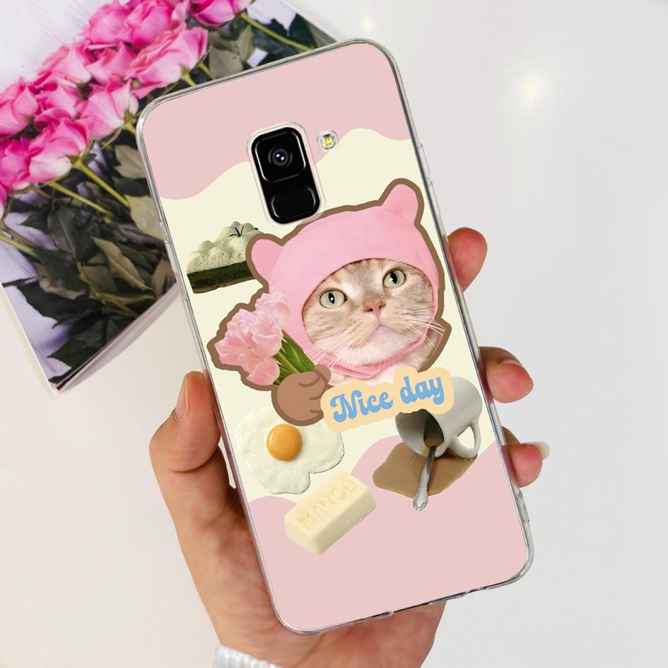 For Samsung Galaxy A8 Plus 2018 Case SM-A730F Cover Cute Cartoon Silicone Soft TPU Phone Case For Samsung A8 2018 SM-A530F Coque