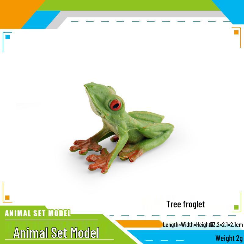 Children s Cognitive Simulation Wild Animal Tree Frog & Toad Figurine Model