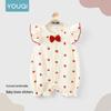 Baby Girls' Summer Flying Sleeve Romper
