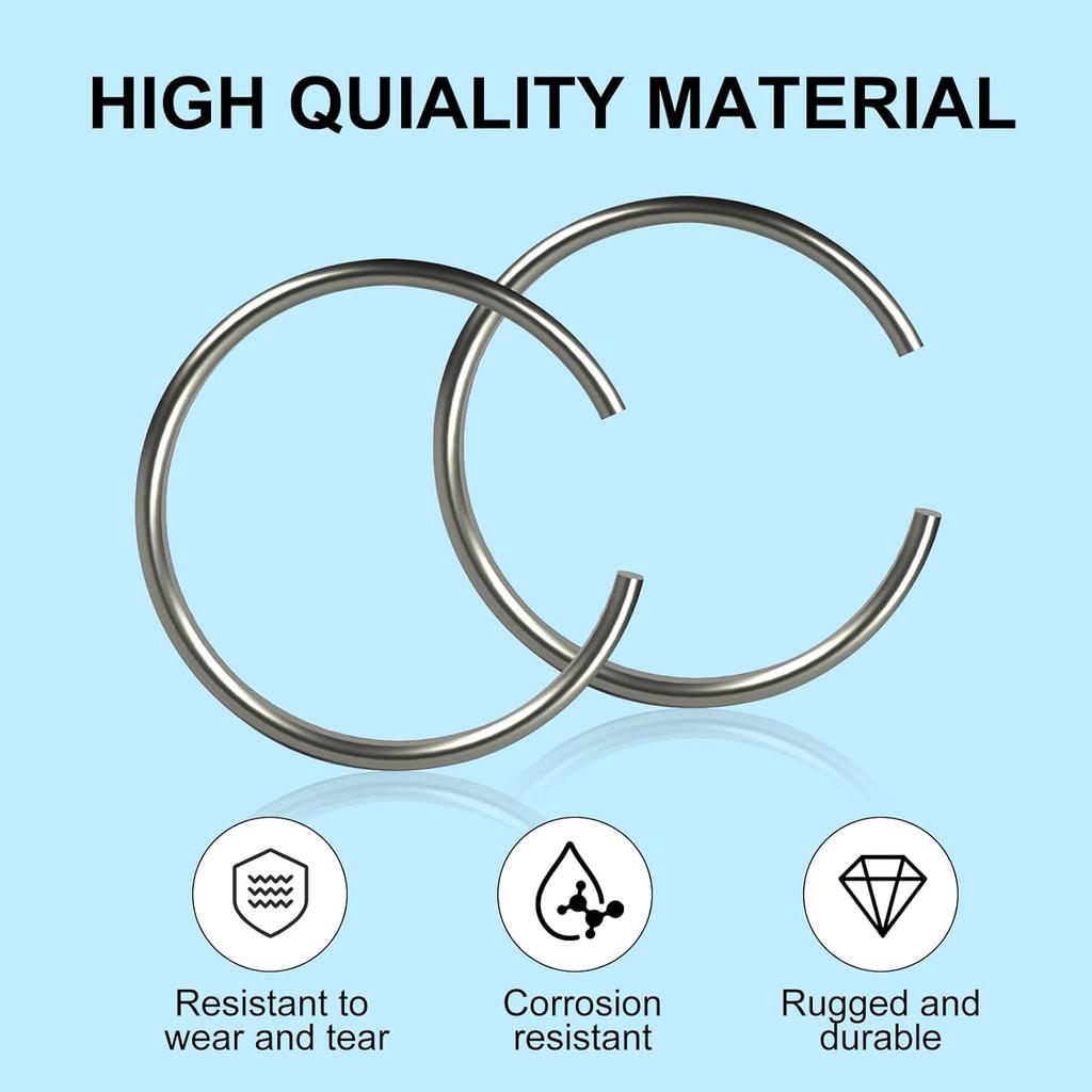 68146592AA Front Axle Carrier Snap Ring Replacement C Clip Retaining Ring, for 2012-2017 Dodge Ram 1500, Retaining Ring Circlip (Pack of 2)