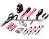 40-Piece Pink Hand Tool and Car Tool Set