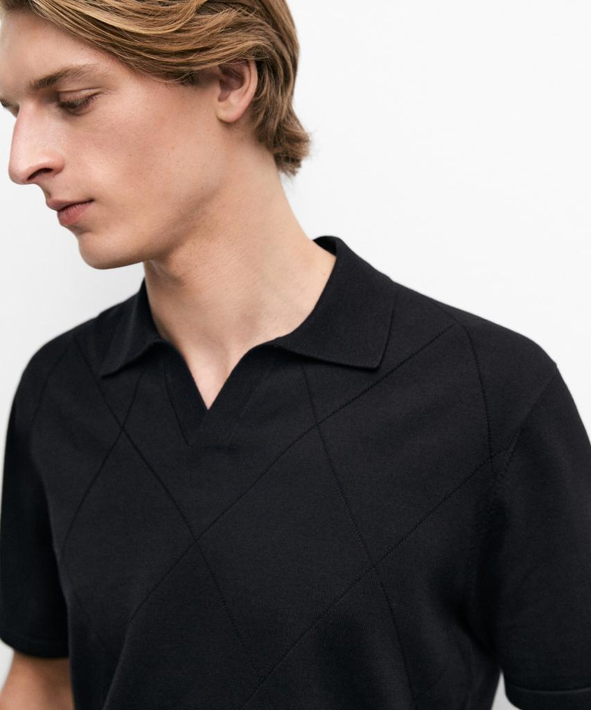 Masimodutti 100% Cotton Short Sleeve Polo Shirt