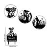 Parson Russell Terrier Personalized Metal Garden Stake Pet Grave Marker Memorial Name Sign
