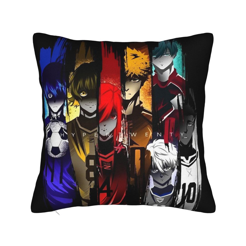 Blue Lock Bachira Yoichi Isagi Pillow Covers Cushion Cover Decorations Football Manga Throw Pillow Case Cover Sofa Multi Size