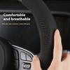 Auto Koolstofvezel Leer Stuurwielhoes Voor Mitsubishi RALLIART ASX Colt Eclipse Galant LANCER EX OUTLANDER Pajero Triton