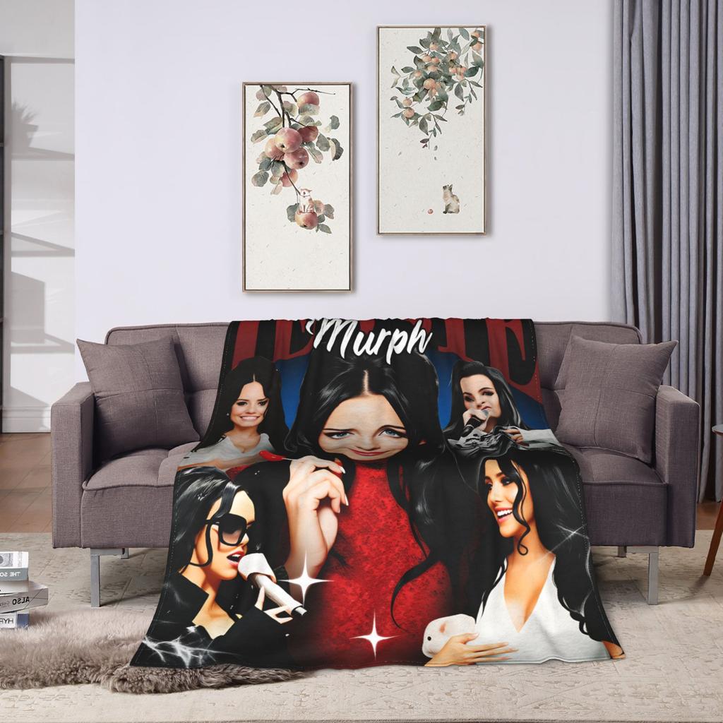 Jessie Murph Hysteria Tour  Warm Blanket  Travel Plush Throw Blanket Funny Living Room Flannel Bedspread Sofa Bed Cover