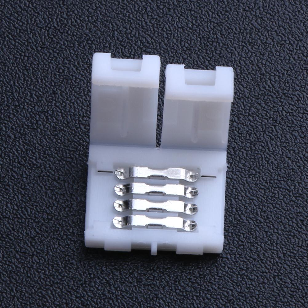 5pcs 4Pin 8mm Free Welding PCB Board Quick Connectors for RGB LED Strip