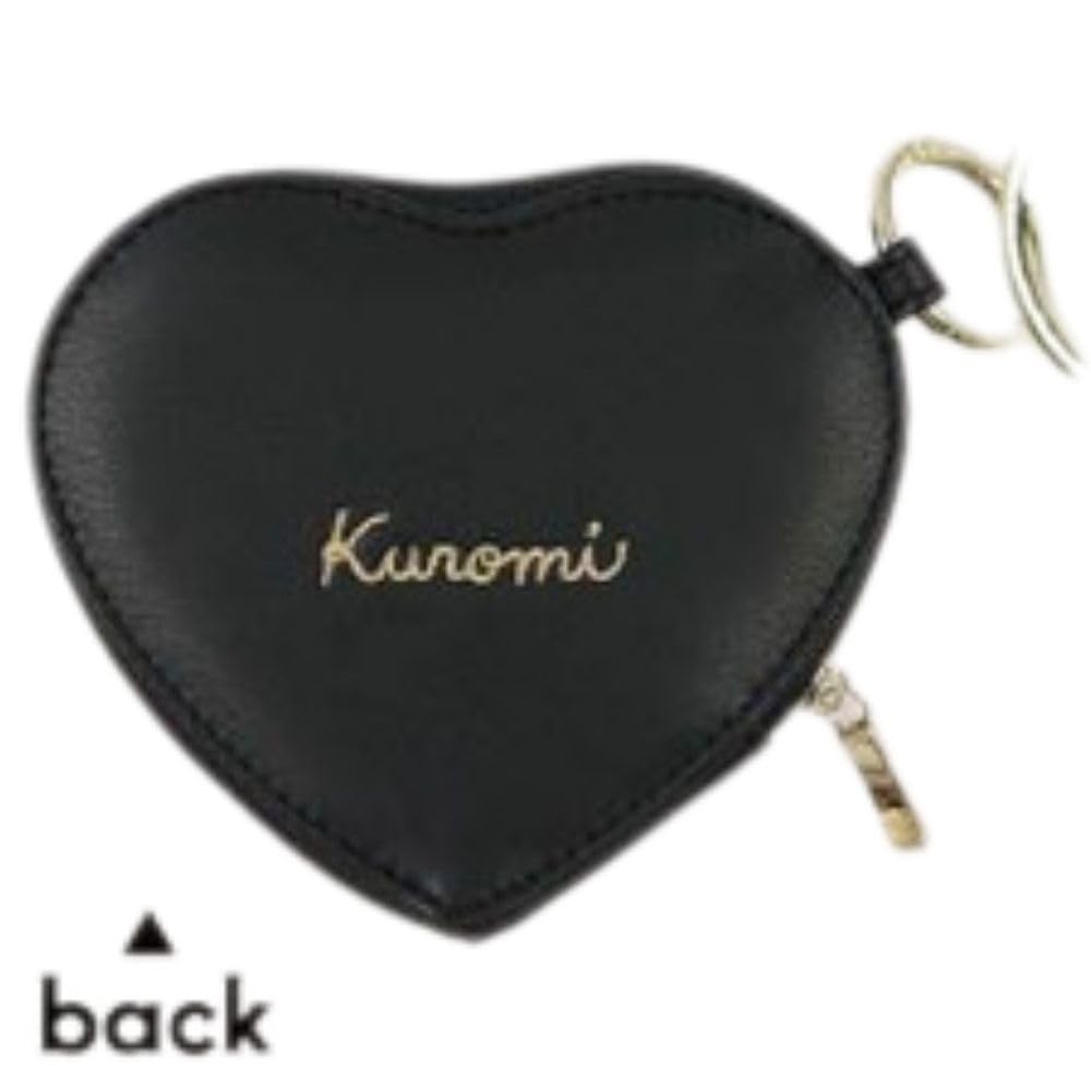 Marimo Craft Sanrio Monotone Series Mini Heart Pouch Kuromi W120 X H105 X D15mm SRTZ-250