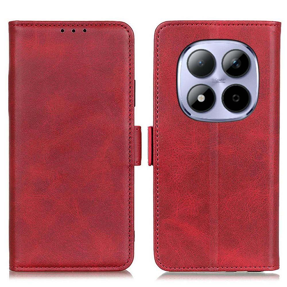 Pro Xiaomi Redmi Note 15 Pro 4G (Globální) Pouzdro Stojan Textura hovězí kůže PU kůže Kryt na telefon