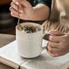 Large Mug, Japanese Ceramic Cup, Breakfast Cup, Household Water Cup, Milk Cup, Restaurant Old Coffee Cup, Dessert Cup