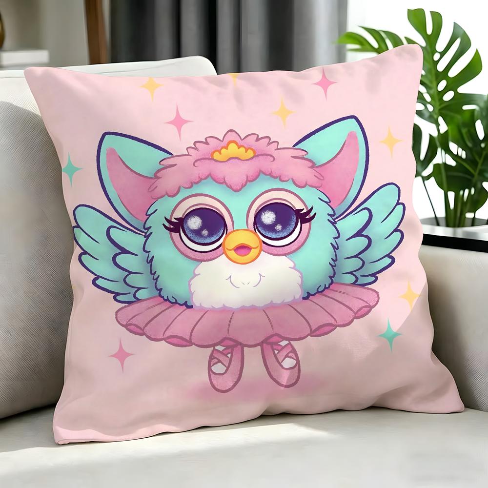 cute Furby Cushion Cover Cushion Cover Set Pcs x x x Pillowcase Decorative Sofa Home Decor