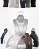 Blue Mannequin Neck Display Stand for Jewelry and Pendant Storage