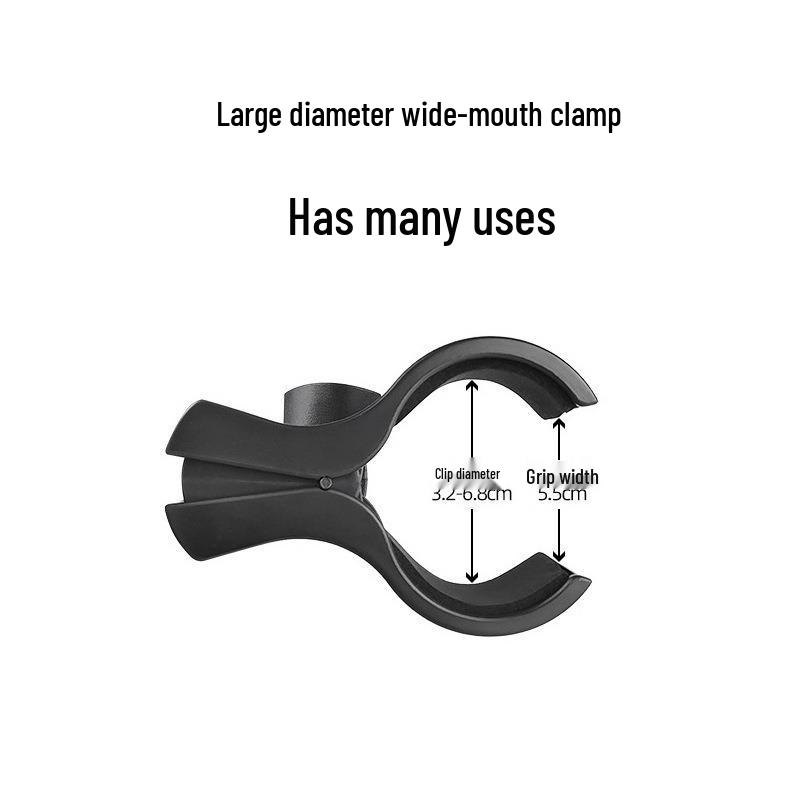 Mobile Phone Desktop Mic Stand with Rotating Clip & Ball Head for Live Streaming