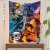Anime Demon Slayer Cartoon Tapestry Art Science Fiction Room Home Decor Wall Hanging Home Decor