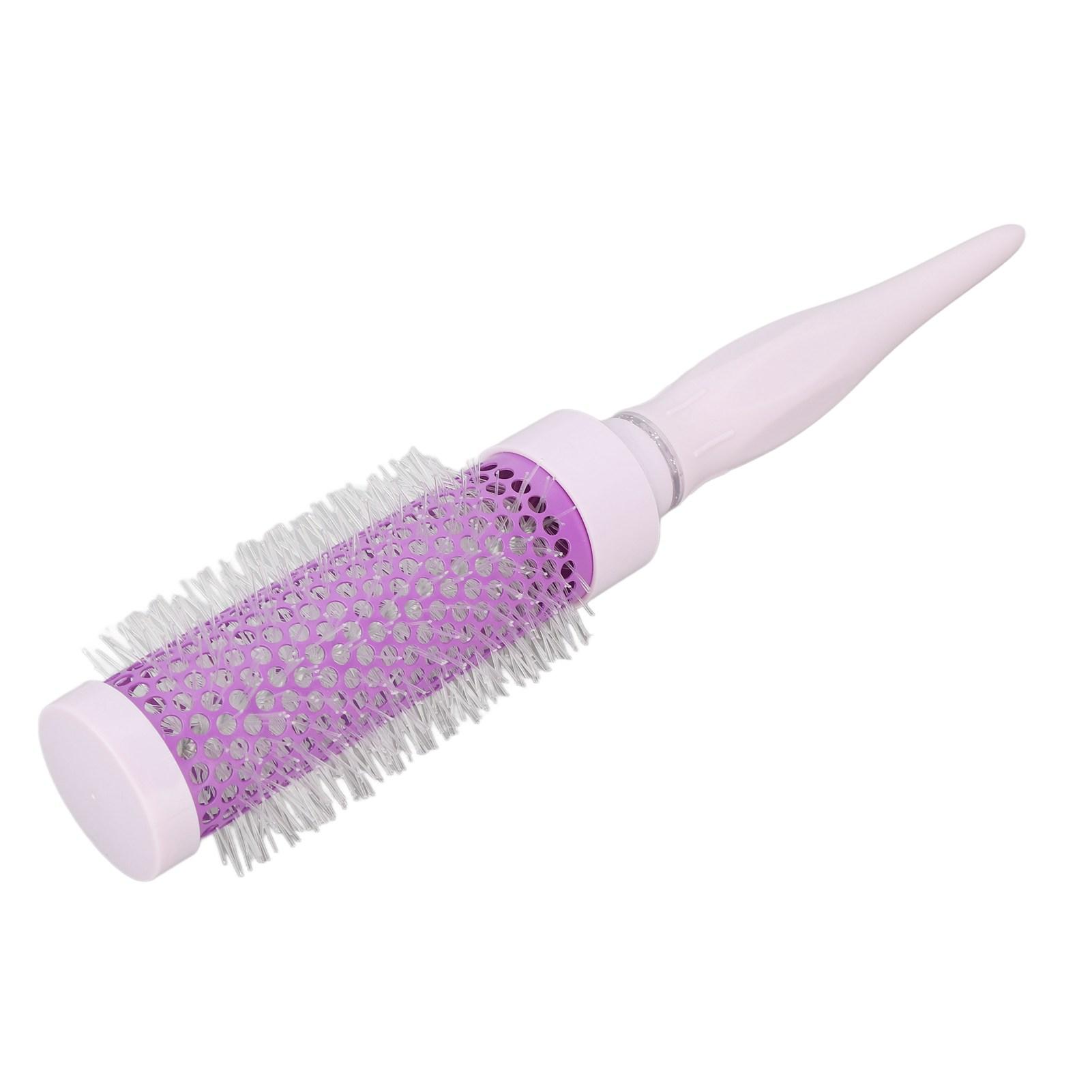 

Круглая щетка Женская Домашняя Бочкообразная щетка для волос Инструмент для укладки для сушки феном Завивки Выпрямления Фиолетовая