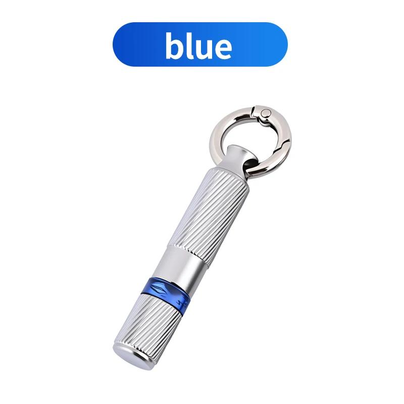 Static Rod Electrostatic Discharger Portable Anti-Static Keychain Winter Dry Climate Static Eliminator LED Electricity Detection Blue
