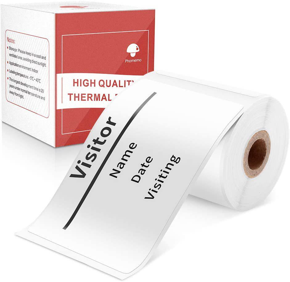 Phomemo 50x80mm Self-Adhesive White Thermal Labels for M110/M20 XP5080-100