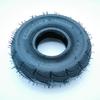 350-4 Universal Wheel: 6-Layer Rubber Caster Tire with Snake Skin Pattern, Inflatable Outer Tire.
