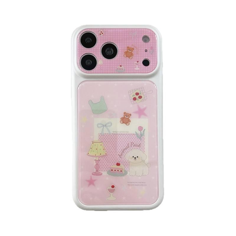 Pink Plaid Desk Lamp iPhone 17/16 Pro Max/15 Pro Girly Phone Case