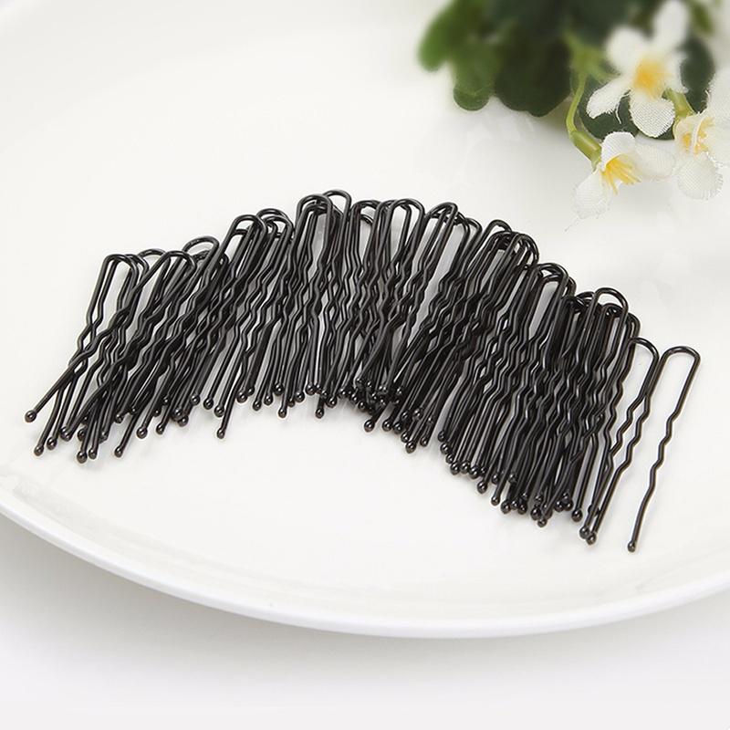 40Pcs U Shaped Waved Bobby Barrette Salon Grip Hairpins Clip Pin