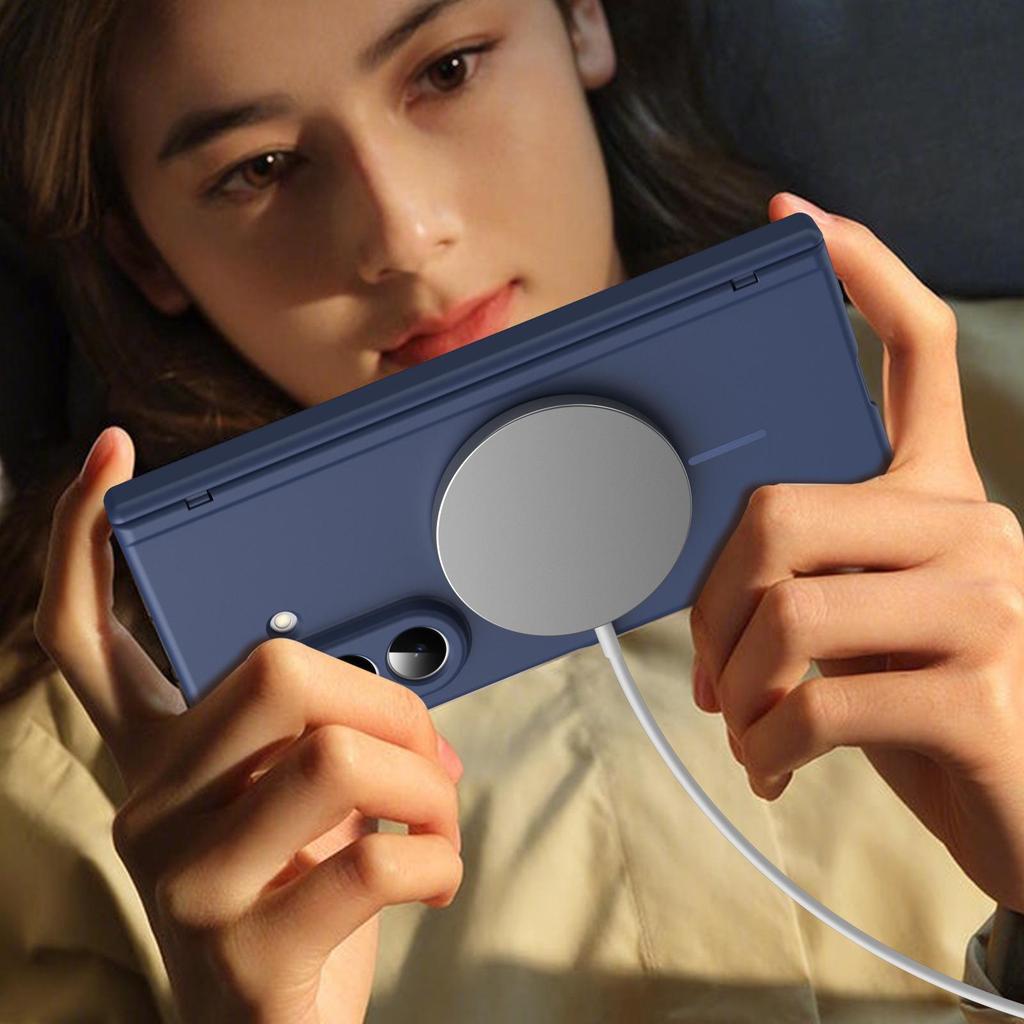 Samsung Z Fold Series Magnetic Wireless Charging Case with Full Coverage and Hinge Film. Compatible with Fold7/6/5/4/3.