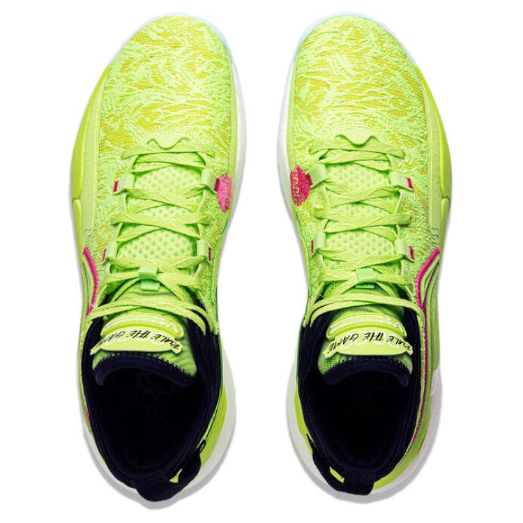New LINING YuShuai 18 Basketball Shoes Men's Low Top Green Black ABAU087-2