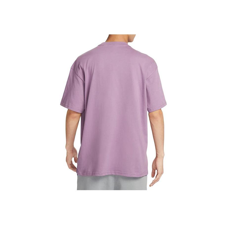 Nike Alphabet Print Knit Oversized Short Sleeve T-Shirt Men Tops Purple FD1301-591