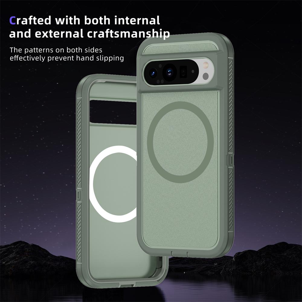 Magsafe Hybrid Heavy Duty Armor for Magsafe Case Google Pixel 9 8 Pro 8A Otter Case Box Business Wireless Charging Magnetic Matte Cover