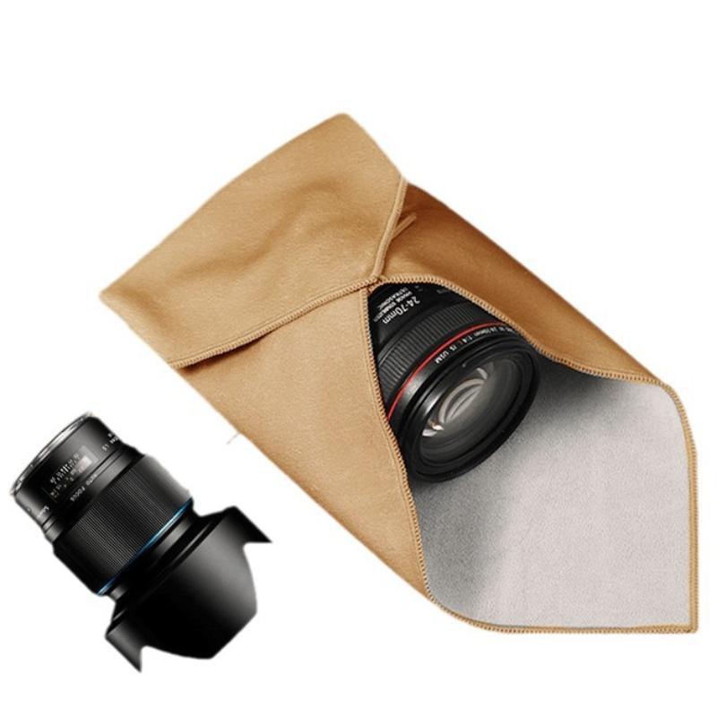 Folding Cloth Self-Adhesive Camera Storage Bag Plush Anti Scratch Photography Camera Protective Wrap Soft Wrapping Cloth