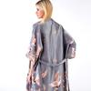 Pajamas Women's Summer Sexy Ladies Ice Silk Nightgown Medium Sleeve Large Size Bathrobe Silk Bridal Morning Gown
