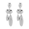 European and American geometric alloy earrings, light luxury temperament, high-end women's earrings, niche design ear jewelry