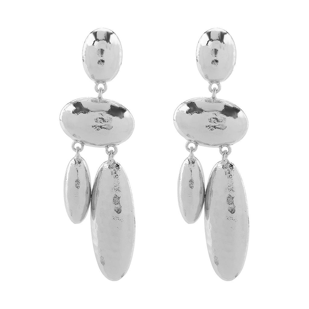 European and American geometric alloy earrings, light luxury temperament, high-end women's earrings, niche design ear jewelry