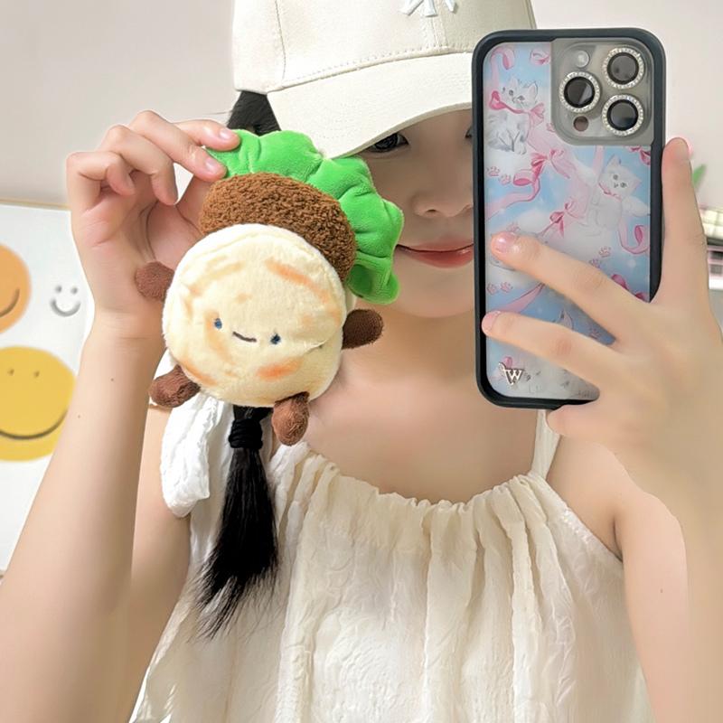 Creative Cartoon Chinese Hamburger Plush Toy Kawaii Stuffed Vegetable Leaves Meat Doll Funny Room Bag Decoration Birthday Gift